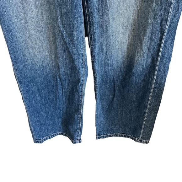 VERONICA BEARD Button Fly Crosbie High Rise Cropped Wide Leg Jeans - Picture 5 of 10